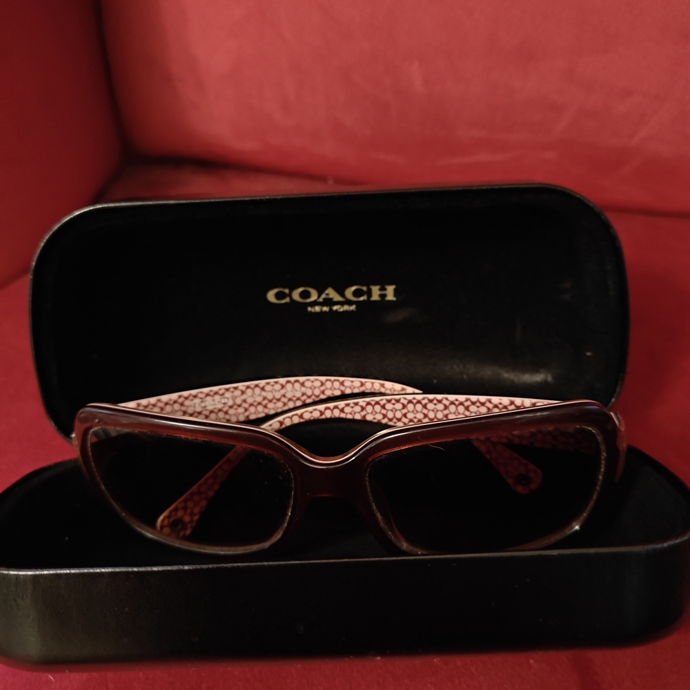 Coach Women's Burgundy Sunglasses